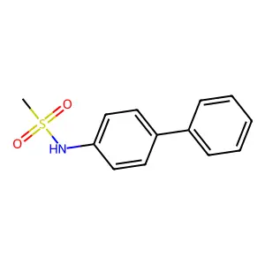 N-(4-phenylphenyl)methanesulfonamide structure