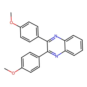 2,3-Di(4-methoxyphenyl)quinoxaline structure