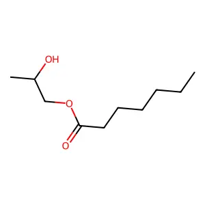 2-Hydroxypropyl heptanoate structure