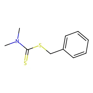 Benzyl dimethyldithiocarbamate structure