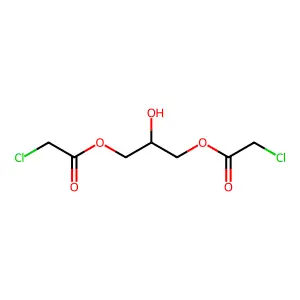 Acetic acid, 2-chloro-, 1,1'-(2-hydroxy-1,3-propanediyl) ester structure