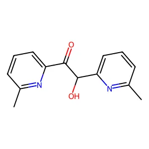 Hydroxy(6-methyl-2-pyridyl)methyl 6-methyl-2-pyridyl ketone structure