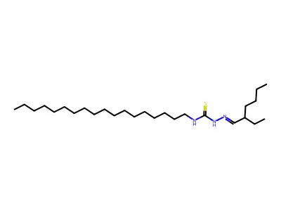 1-(2-Ethylhexylideneamino)-3-octadecylthiourea structure