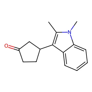 3-(1,2-Dimethyl-1h-indol-3-yl)cyclopentanone structure
