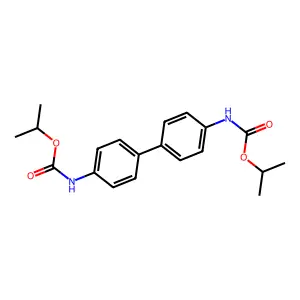 Dipropan-2-yl biphenyl-4,4'-diylbiscarbamate structure