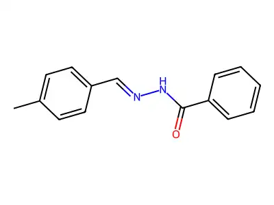 N-[(4-methylphenyl)methylideneamino]benzamide structure
