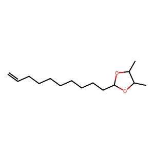 2-(Dec-9-en-1-yl)-4,5-dimethyl-1,3-dioxolane structure