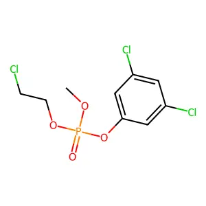 Phosphoric acid, 2-chloroethyl 2,4-dichlorophenyl methyl ester structure