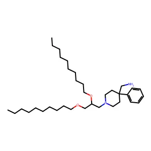 1-(2,3-Bis(decyloxy)propyl)-4-phenyl-4-piperidinemethanamine structure