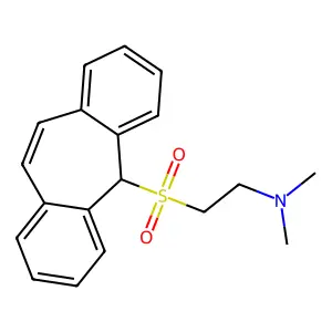 Ethylamine, 2-((5H-dibenzo(a,d)cyclohepten-5-yl)sulfonyl)-N,N-dimethyl- structure