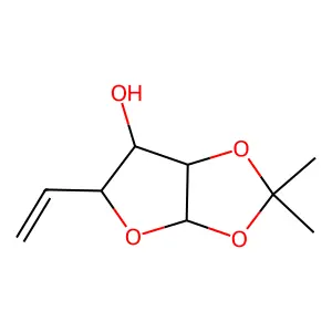 5,6-Dideoxy-1,2-O-isopropylidenehex-5-enofuranose structure