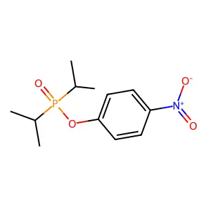 Phosphinic acid, diisopropyl-, p-nitrophenyl ester structure