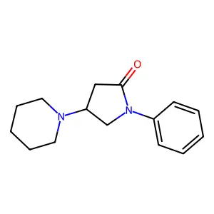 2-Pyrrolidinone, 1-phenyl-4-piperidino- structure