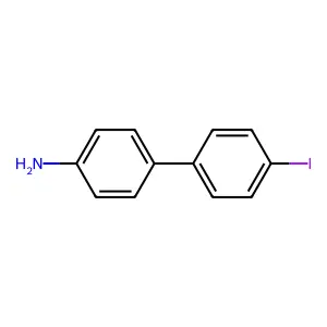 4-Amino-4'-iodobiphenyl structure