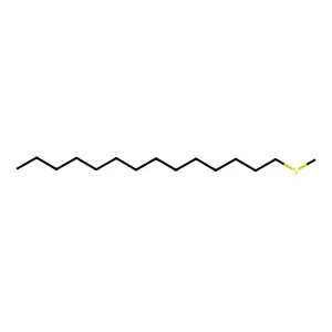 Methyl tetradecyl sulphide structure
