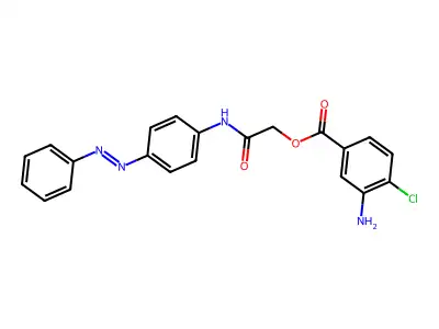 [2-oxo-2-(4-phenyldiazenylanilino)ethyl] 3-amino-4-chlorobenzoate structure