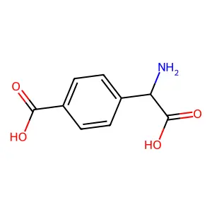 alpha-Amino-4-carboxybenzeneacetic acid structure