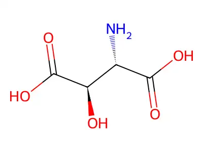 beta-Hydroxy-L-aspartic acid structure
