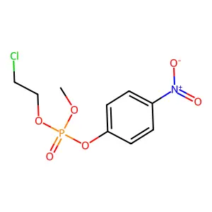 Phosphoric acid, 2-chloroethyl methyl p-nitrophenyl ester structure