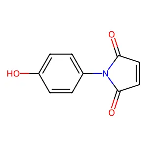 1-(4-hydroxyphenyl)-1H-pyrrole-2,5-dione structure