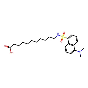 11-(Dansylamino)undecanoic acid structure