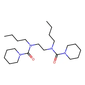 1-Piperidinecarboxamide, N,N'-ethylenebis(N-butyl- structure