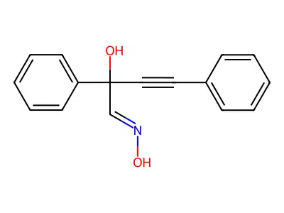 1-Hydroxyimino-2,4-diphenylbut-3-yn-2-ol structure