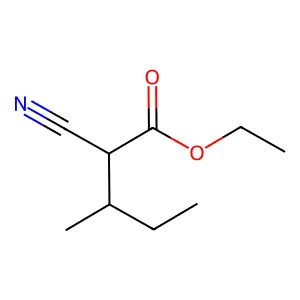 Ethyl 2-cyano-3-methylvalerate structure