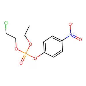 Phosphoric acid, 2-chloroethyl ethyl 4-nitrophenyl ester structure