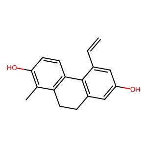 2,7-Phenanthrenediol, 5-ethenyl-9,10-dihydro-1-methyl- structure