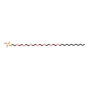 C12-alkyl-7-ethoxy-sulfate structure
