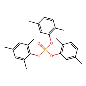 Phosphoric acid, bis(2,5-dimethylphenyl) 2,4,6-trimethylphenyl ester structure