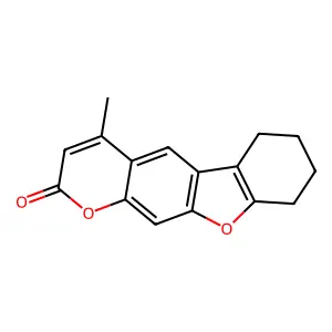 4-Methyltetrahydrobenzopsoralen structure