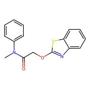 2-(2-Benzothiazolyloxy)-N-methyl-N-phenylacetamide structure