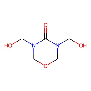 4H-1,3,5-Oxadiazin-4-one, tetrahydro-3,5-bis(hydroxymethyl)- structure