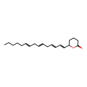 6-Pentadeca-1,3,6,9-tetraenyloxan-2-one structure