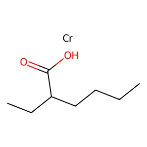 Hexanoic acid, 2-ethyl-, chromium salt (1:?) structure