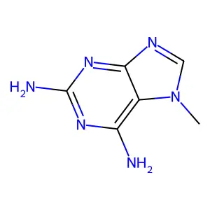 Purine, 2,6-diamino-7-methyl- structure