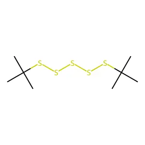 Di-tert-butyl pentasulphide structure