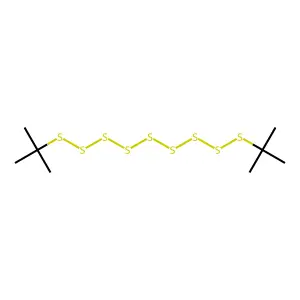 Di-tert-butylnonasulfane structure