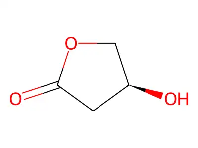 2-Hydroxy-gamma-butyrolactone, (2S)- structure