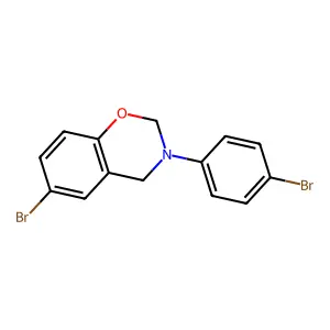 6-Bromo-3-(4-bromophenyl)-3,4-dihydro-2H-1,3-benzoxazine structure