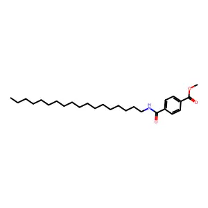 Benzoic acid, 4-[(octadecylamino)carbonyl]-, methyl ester structure