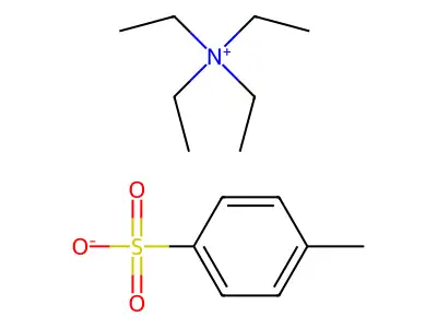 Tetraethylammonium p-toluenesulphonate structure