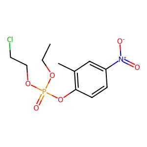 2-Chloroethyl ethyl 2-methyl-4-nitrophenyl phosphate structure