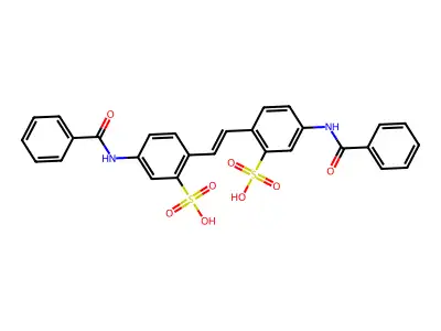 4,4'-Dibenzoylaminostilben-2,2'-disulfosaure structure