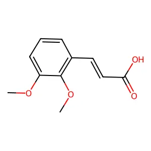 2,3-Dimethoxycinnamic acid structure