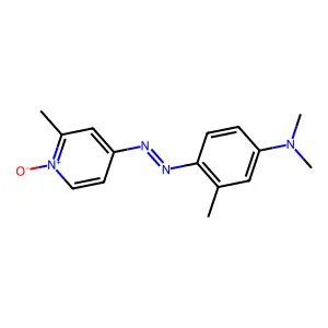 4-((4-(Dimethylamino)-o-tolyl)azo)-2-picoline 1-oxide structure