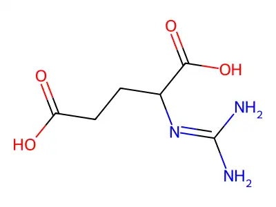 2-Guanidinopentanedioic acid structure