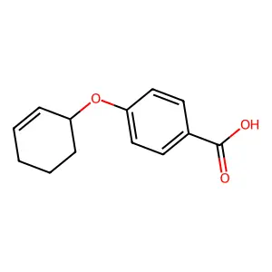 4-(2-Cyclohexenyloxy)benzoic acid structure
